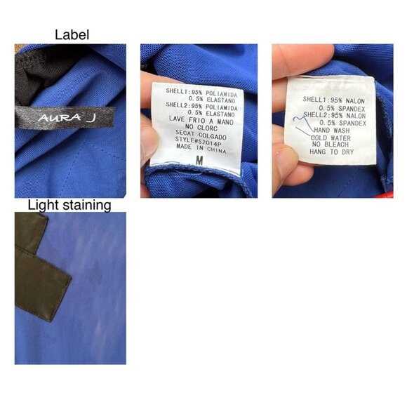 vintage blue fitted clubbing festival party backless mesh pant catsuit jumpsuit - Picture 9 of 9